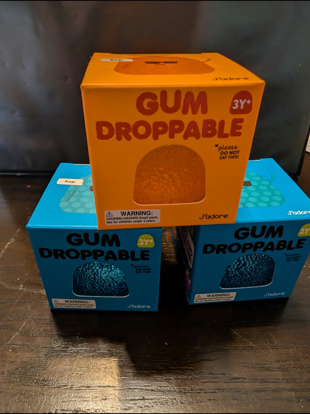 J'adore Gum Droppable Squishy - Set Of Three